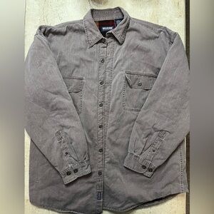Wolverine Fleece Lined Shirt/light Jacket Size XL